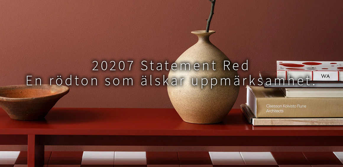 Väggfärg kulör 20207 statement red