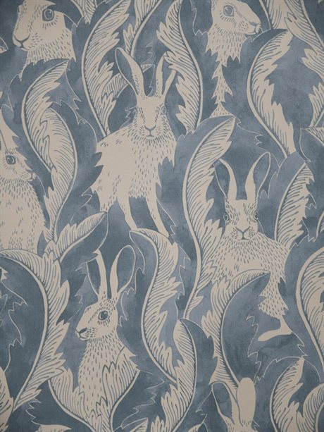 Hares in hiding Smokey Blue