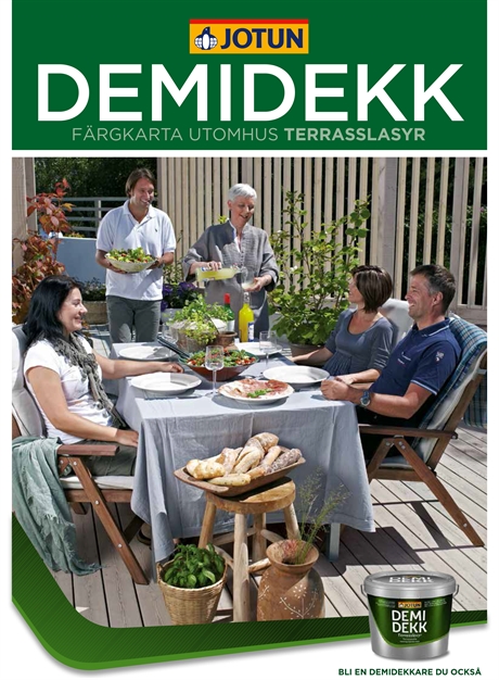 Färgkarta Demidekk Terrasslasyr