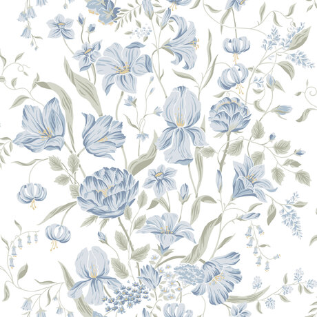 S10162_Karins-bukett_Sky-Blue_Sandberg-Wallpaper_image1