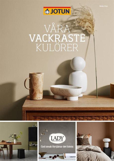 Färgkarta interiör "Våra vackraste kulörer"