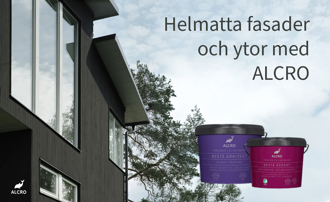Helmmatt utomhusfärg från alcro