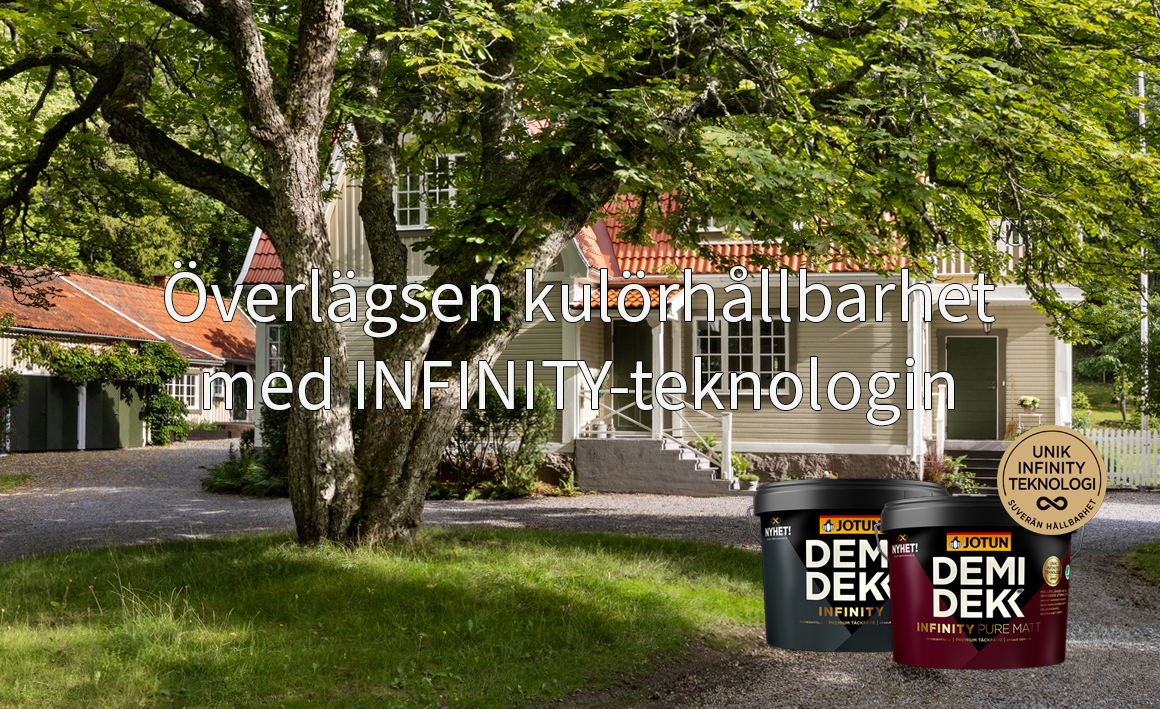 Överlägsen kulörhållbarhet med infinity teknologin