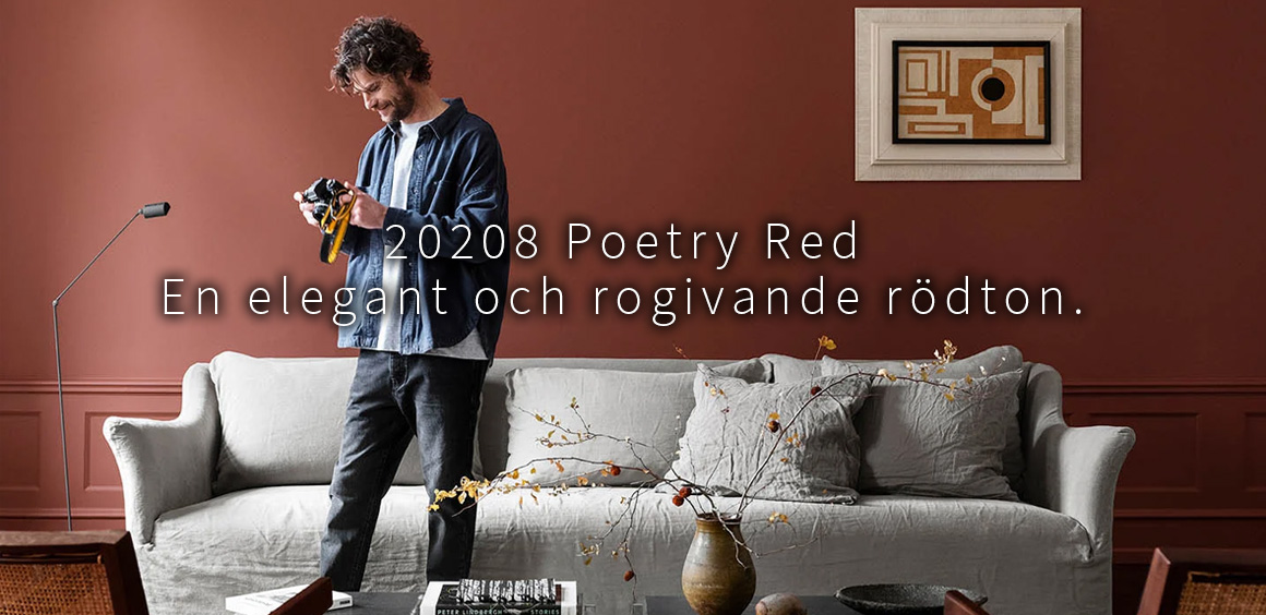 Lady Väggfärg kulör 20208 poetry red