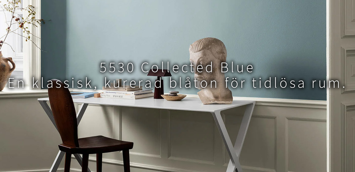 Väggfärg kulör 5530 collected blue
