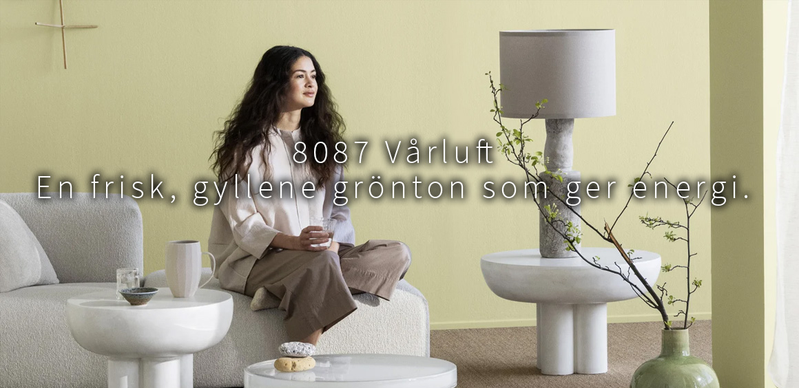 Väggfärg kulör 8087 vårluft